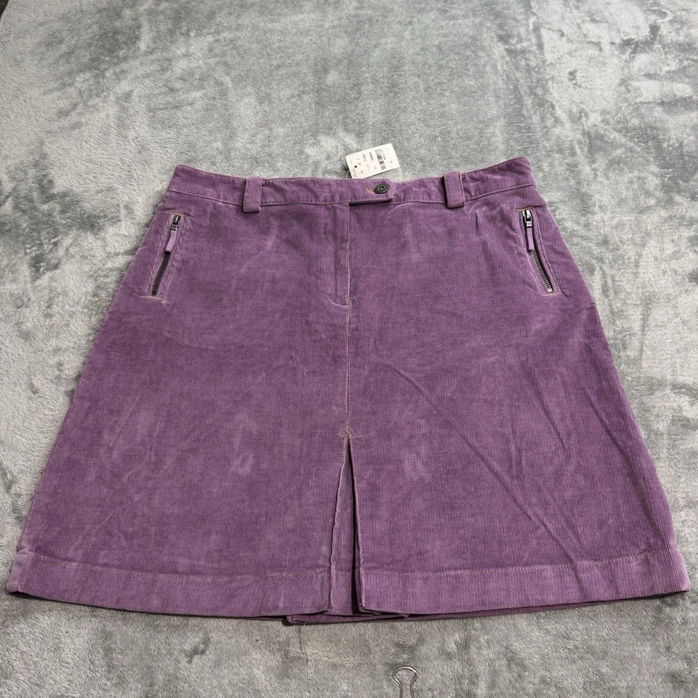 Brooks Brothers 1818 NEW Corduroy Mini Skirt Zipper Pocket Size 12 Indie Preppy